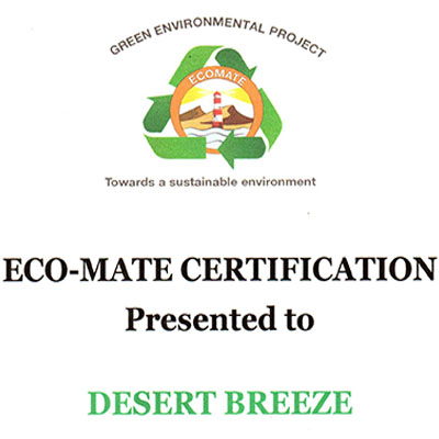 Desert Breeze Eco Flower Award