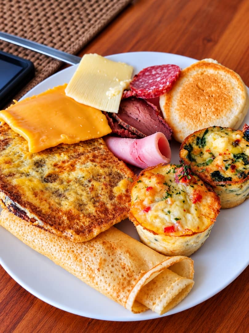 Freshly prepared Desert Breeze breakfast plate